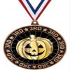 Crown Awards 2.75" Bronze 3rd Place Pumpkin Shadow Medal Award view 1