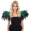 Natural Feather Shrug Cape,Feather Shawl Feather Shawl Shrug Shoulder Wrap for Halloween Cosplay Costume/761 view 3