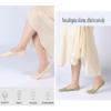 ALEXZV 6 Pairs No Show Socks Women Cotton Non Slip Low Cut Socks flat liner socks Black White (6P Black) view 2
