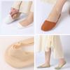 ALEXZV 6 Pairs No Show Socks Women Cotton Non Slip Low Cut Socks flat liner socks Black White (6P Black) view 3
