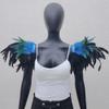 Natural Feather Shrug Cape,Feather Shawl Feather Shawl Shrug Shoulder Wrap for Halloween Cosplay Costume/758 view 4