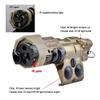 ZTFSETD MLC1+ Aiming Box Laser Sight (Red/Green/Blue Laser + 220 Lumens LED Flashlight) & Dual Wire Modular Remote Pressure Switch (SF/2.5mm Plug) Combo, Tan view 4