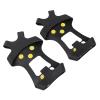 Ice Cleats, Shoe Spikes 10 Steel Studs Walk Traction Ice Cleat Spikes Crampons Antislip Hiking Spikes for Shoes Snow Grips Cleats (S)