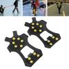 Ice Cleats, Shoe Spikes 10 Steel Studs Walk Traction Ice Cleat Spikes Crampons Antislip Hiking Spikes for Shoes Snow Grips Cleats (S) view 4