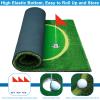 Golf Putting Green, Large Professional Golf Training Mat, Realistic Artificial Grass Turf,Golf Turf Mat with 3 Flags, Golf Game Kids, Putting Practice Green Mat for Indoor Outdoor (5X10ft) view 3