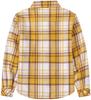 Betusline Girls' Plaid Flannel Shirt, Kids Long Sleeve Button Button Shirts Tops,F Yellow & Brown #111-12 Years= Tag 180 view 3