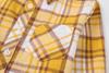 Betusline Girls' Plaid Flannel Shirt, Kids Long Sleeve Button Button Shirts Tops,F Yellow & Brown #111-12 Years= Tag 180 view 4