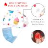 2 Pieces Scrub Caps Women Scrub Cap Men Nurse Scrub Cap for Beauty Salon Candy Cupcakes Multicoloured view 2