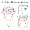 2 Pieces Scrub Caps Women Scrub Cap Men Nurse Scrub Cap for Beauty Salon Candy Cupcakes Multicoloured view 3