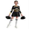 Agoky Cheer Leader Costumes for Girls Cheerleading Dance Dress Outfits for Halloween Sports Games Cheer Dress Up White&Black 14 Years view 1