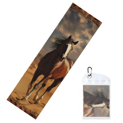 HCLYvexiria Cooling Towel (40"x12") Ice Towel Horse in Desert Cooling Towel for Neck Microfiber Cold Towel for Workout Soft Breathable Stay Cool Rags for Yoga Golf Gym Fitness