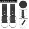 2pcs Renaissance Accessories Skirt Hikes, Premium Leather Skirt Hikes Renaissance Belt Medieval Skirt Hike Women Ren Faire Accessories Renaissance Role Play Accessories(Black) view 4