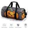 Gym Bags for Men Women Halloween Pumpkin Duffle Bag Travel Overnight Bag with Shoe Compartment Tote Bags view 2