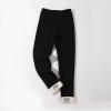 Girls Baby Teen Fleece Lined Leggings Cotton Kids Winter Warm Leggings Thick Thermal Tights (Black, 12-24 Months) view 2