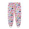Toddlers Boys Girl Cotton Lined Rain Pants Waterproof Dirty Proof Rain Trousers Reflective Rainwear (Pink, 5-6 Years) view 3
