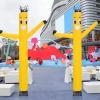 Inflatable Dancing Man with Blower - 20Ft Tube Guy Wind Dancer | Inflatable Tube Man with Weather-Resitant Blower,Wacky Waving Arm for Home Birthday,Yellow view 2