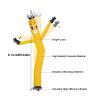 Inflatable Dancing Man with Blower - 20Ft Tube Guy Wind Dancer | Inflatable Tube Man with Weather-Resitant Blower,Wacky Waving Arm for Home Birthday,Yellow view 3
