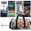 Gym Bags for Men Women Color Medallion Pattern Duffle Bag Travel Overnight Bag with Shoe Compartment Tote Bags view 3