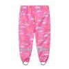 Toddler Boys Girls Rain Pants Windproof Waterproof Mud Trousers Clothes Kids Lightweight Rainwear (Pink, 2-3 Years) view 3