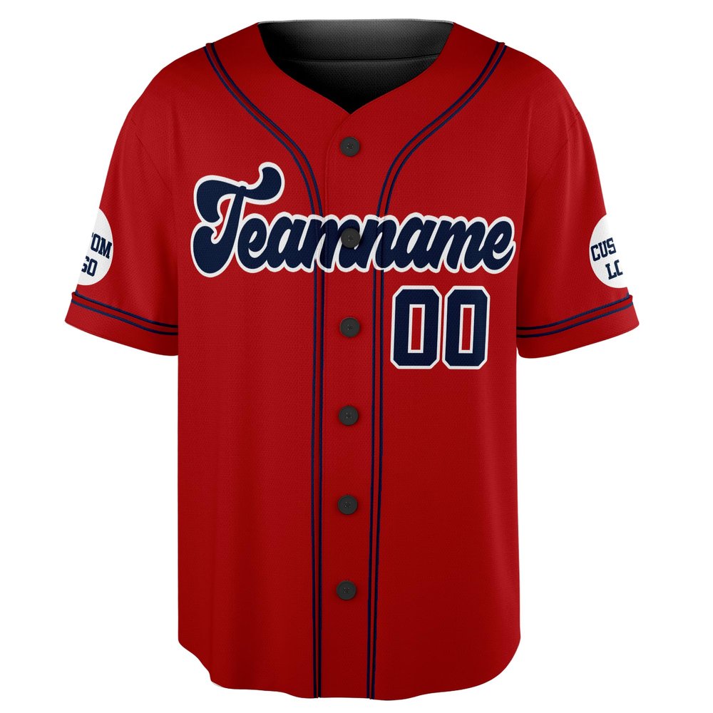 Intriklo Personalized Baseball Shirts Sports Uniform for Men Women Boy, Personalized Sports Shirt, Your Name & Number, Team Logo, Great Sport Gift 7