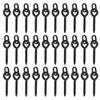 Peosaard Bait Screw Fishing Carp Boilie Bait Screw with Round Link Loop Swivels Tackle Accessories 12MM 30PCS, Terminal Tackle Accessories view 1