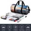 Gym Bags for Men Women New York City Skyline Duffle Bag Travel Overnight Bag with Shoe Compartment Tote Bags view 4