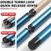QGF Jump Break Stick Cue, Heavy Hitter Jump Break Cue, 3 Piece Pool Stick 23~25oz (Blue) view 3