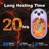 Hand Warmers 2 Pack,Hand Warmers Rechargeable 6000mAh 20Hrs Long Safe Heat AI Smart Chips,Portable Pocket Heater,Gifts for Birthday,Outdoor,Golf,Hunting,Camping Accessories,Purple view 4