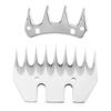 4/9 Teeth Straight Replacement Blades for Sheep Shears, Professional Stainless Steel Sheep Shearing Clipper Blades view 1