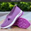 2024 New Knitted Sneakers for Women, Soft Sole Platform Casual Orthopedic Breathable Soft Slip On Foam Walking Shoes. (Dark Purple,7) view 4