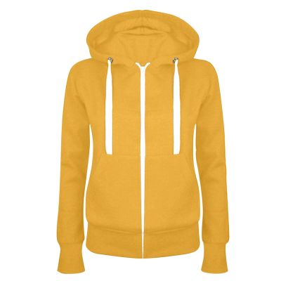 Womens Zip Up Hoodies Fleece Jackets Drawstring Long Sleeve Sweatshirts Fall Outfits Preppy Clothes With Pockets