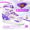 Fitense Adjustable Ice Skates for Kids Girls Ages 3-12, 4 Size Ice Skating Shoes, Girls Ice Skates with Blades for Outdoor and Rink, for Beginner Toddler Large view 4