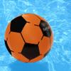 Maccabi Art 20.5in Inflatable Soccer Beach Ball for Pool & Outdoor Fun, Orange PVC, Quick Inflate with AirFlate Tool, Leak-Resistant, Lightweight, for Kids Ages 3+ view 2