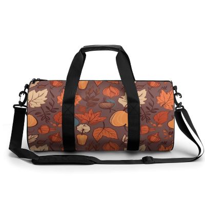 Gym Bags for Men Women Fall Duffle Bag Travel Overnight Bag with Shoe Compartment Tote Bags