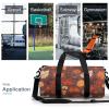Gym Bags for Men Women Fall Duffle Bag Travel Overnight Bag with Shoe Compartment Tote Bags view 3
