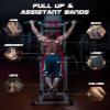 Fitense Resistance Bands Set - Pull Up Bands with 6 Resistance Levels 15-170 LBS for Men Women, Exercise Bands with Door Anchor, Training Poster & Pouch for Body Stretching, Pull Up Assist view 4