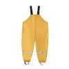 Waterproof Puddle-Dry Rain Pants for Toddlers Girls Boys Rain Bibs Kids Overalls Mud Pants (Yellow, 10-11 Years) view 3