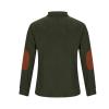 Cambkatl Mens Button Up Corduroy Sweatshirt Long Sleeve Casual Stand Collar Lightweight Pullover Tops with Elbow Patches view 3