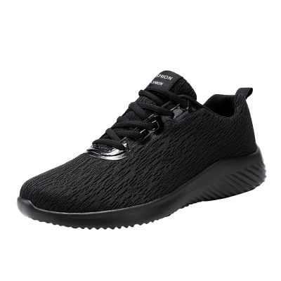 IWIHMIV Mens Running Shoes Mens Walking Shoes Men's Non Slip Sports Shoes Breathable Casual Walking Shoes Sneakers Workout Shoes (Black, 8.5)