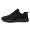 IWIHMIV Mens Running Shoes Mens Walking Shoes Men's Non Slip Sports Shoes Breathable Casual Walking Shoes Sneakers Workout Shoes (Black, 8.5) view 2