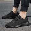 IWIHMIV Mens Running Shoes Mens Walking Shoes Men's Non Slip Sports Shoes Breathable Casual Walking Shoes Sneakers Workout Shoes (Black, 8.5) view 3