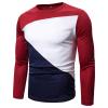 Cambkatl Men's Colorblock Workout Shirts Slim Fit Casual Long Sleeve Pullover Lightweight Crewneck Outdoor Sports T-Shirt view 1