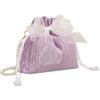 Vobumix Lace Bow Tote Bag White Pearl Handle Bag Evening Bag Summer Bucket Crossbody Bag Women Supply for Daily Matching view 1