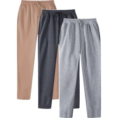 Cambkatl 3 Pack Men's Drawstring Joggers Sweatpants, Basic Solid Color Casual Elastic Waist Lounge Sweat Pants with Pockets