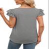 WEESO Flowy Tops for Women Plus Size Loose Fit Shirts Maternity Clothes 2026 Grey XL view 4