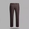 Tuikayoo Men's Tweed Pants Adjustable Buckle Herringbone Pleated Front Dress Suit Trousers Wool (Light Navy, 38W x 30L) view 3
