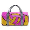 zaaprintblanket Rose Purple Pink Volleyball Print Multifunction Sport Duffel Bag Custom Gym Travel Perform Training Weekender Bags Getaway Bags view 2