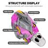 zaaprintblanket Rose Purple Pink Volleyball Print Multifunction Sport Duffel Bag Custom Gym Travel Perform Training Weekender Bags Getaway Bags view 4