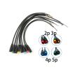 M8 2 3 4 5 6 8 Pin Electric Bicycle Joint p/lug DC Female Male Connector Wiring Scooter Brake Cable Signal(4 pair,5P) view 2