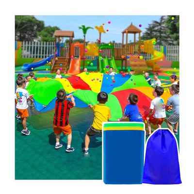 DJFKDYHPE Play Parachute Kids Outdoor Activities, Teamwork Parachute Game, School Sports Day Kits Parachute(6m/19.6ft)